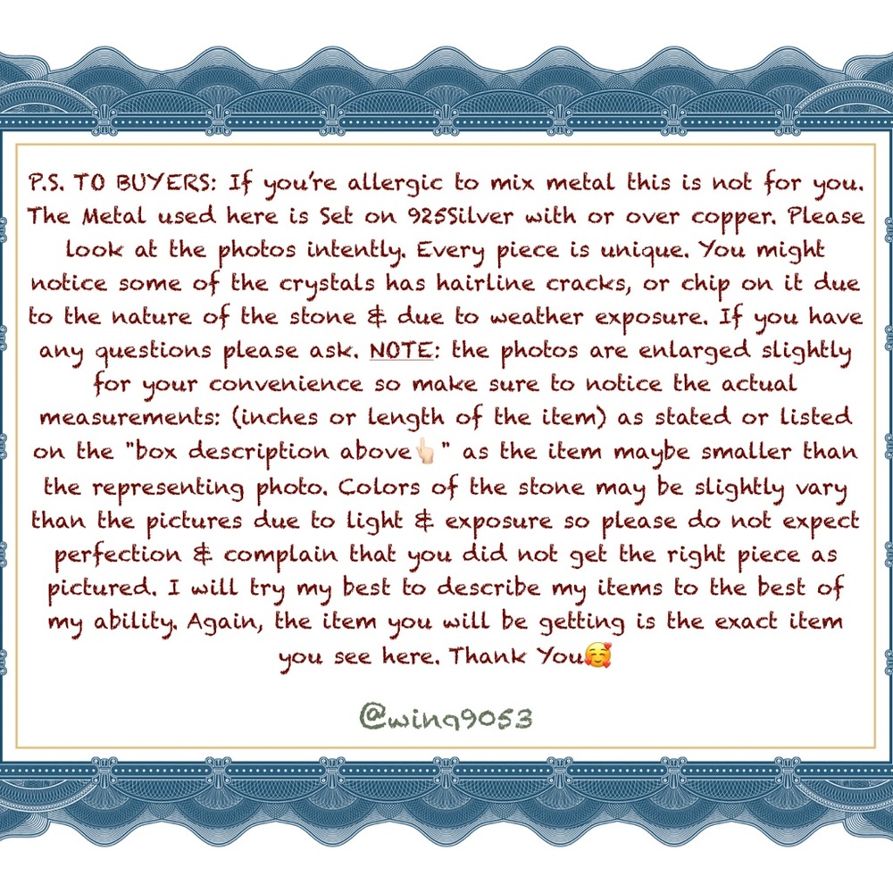 Black Onyx Pendant 1 7/8” - Picture 13 of 13